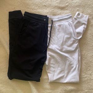 ON FIRE black & white sweatpants (size M)